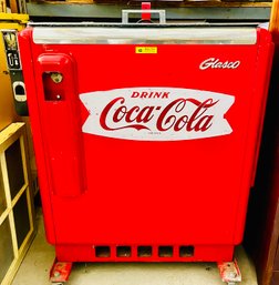 1950s Coca-Cola Glasco Slider Chest Style 10 Cent Vending Machine