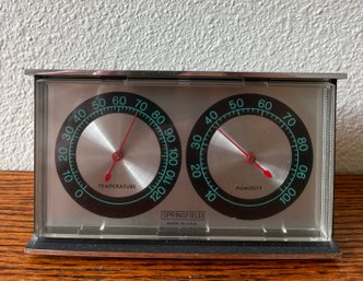 Vintage Indoor Thermometer And Humidity Meter