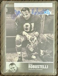 Andy Robustelli New York Giants Autographed Card