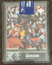 Gary Garrison Chargers NFL Football Upper Deck Signed Card