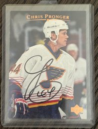 Chris Pronger Upper Deck Hockey Signed Card