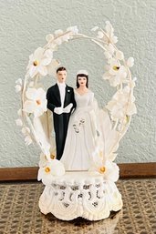 Vintage 1930s Inspired Bride And Groom Cake Topper