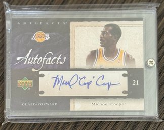 Upper Deck Autofacts Michael Cooper LA Lakers Signed Card