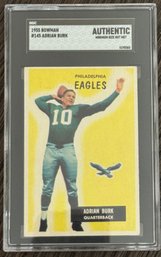 1955 Bowman Adrian Burk Philadelphia Eagles NFL Football Card