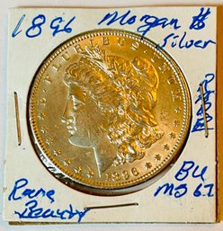 Rare 1896 Morgan Silver Dollar
