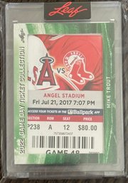 Leaf Game Day Ticket Collection Angels Vs Red Sox