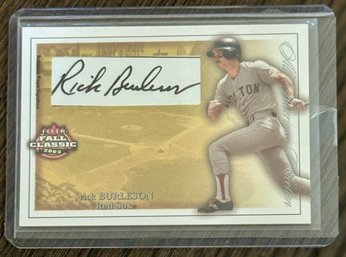 Feels Classic 2003 Rick Burleson Boston Red Sox MLB Baseball Signed Card