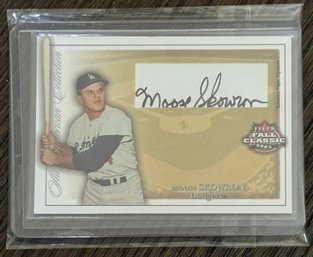 Moose Skowron Dodgers MLB Baseball Fleer Classic 2003 Signed Card