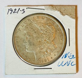 1921 Morgan Silver Dollar S Mint