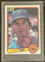 1983 Donruss Dave Kingman NY Mets MLB Baseball Signed Card