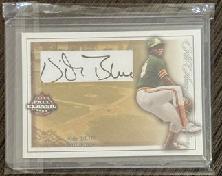 Fleer Classics Vida Blue Oakland Athletics MLB Baseball Autograph Card