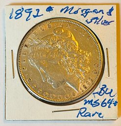 1892 Morgan Silver Dollar O Mint