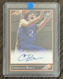 Leaf Christian Braun Signed Basketball Card