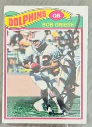 Miami Dolphins NFL Football Bob Griese Signed Card