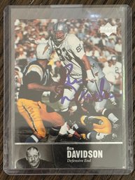 Ben Davidson Oakland Raiders NFL Football Signed Card