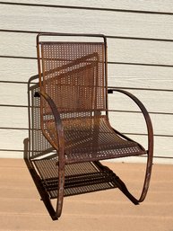 Vintage Steel Mesh Patio Chair