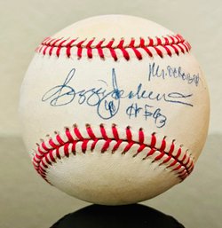 Reggie Jackson Mr October HOF Autographed Baseball MLB Baseball