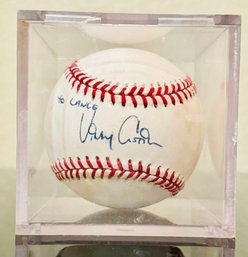 Vinny Castilla Autographed Baseball MLB Baseball