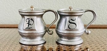 Wilton Armetale Pewter Salt And Pepper Shakers