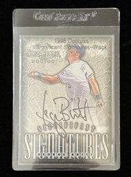 1998 George Brett Significant Signatures Signed Baseball Card MLB 0394/2000