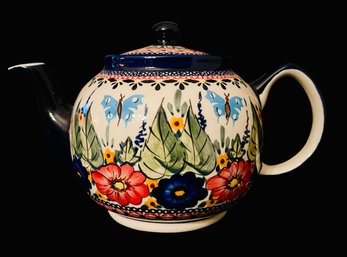 Polish Pottery Unikat Boleslawiec Teapot