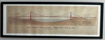 The Golden Gate Bridge, Framed Print