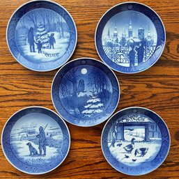 B&G Porcelain Bing & Grondahl Christmas Plates 1969, 1974, 1977, 1979, 1988