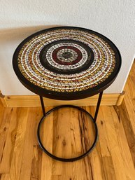 Rustic Mosaic Side Table