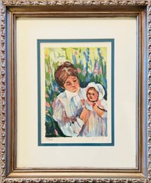 Framed Mother And Child Print By I. Borg 139/275