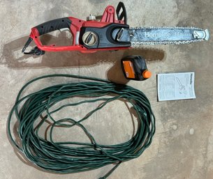 Homelite 14 In, Electric Chain Saw W/ Extension Cord