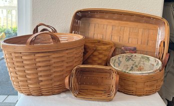 Lot Of Longaberger Handwoven Baskets