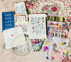 Lot Of Embroidery Supplies