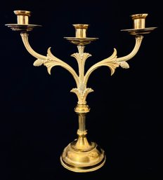 Mid Century Brass Candlestick