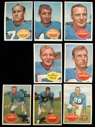 1960 Detroit Lions - Topps Trading Cards - Joe Schmidt, Jim Gibbons, Terry Barr