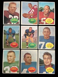 1960 Dallas Cowboys - Topps Trading Cards - Dick Bielski, Doyle Nix, Charley Ane