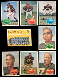 1960 Baltimore Colts - Topps Trading Cards - Jim Bay Smith, Lew Carpenter, Bart Starr