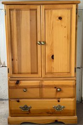 Wooden  2 Drawer Armoire