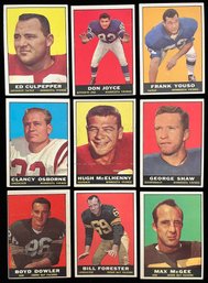 1961 Minnesota Vikings - Topps Trading Cards - Hugh McElhenny, Bill Forester, Clancy Osborne