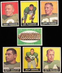 1961 Philadelphia Eagles - Topps Trading Cards - Billy Barnes, Sonny Jurgenson, Pete Retzlaff