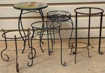 Assortment Of Plant Stands