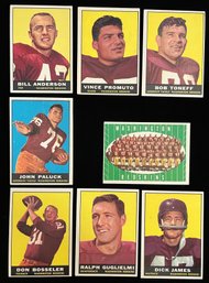 1961 Washington Redskins - Topps Trading Cards - Don Bosseler, Dick James, Bill Anderson