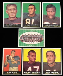 1961 Chicago Bears - Topps Trading Cards - Harlon Hill, J.C. Caroline, Bill Wade