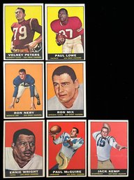 1961 San Diego Chargers - Topps Trading Cards - Ron Mix, Jack Kemp, Ron Nery