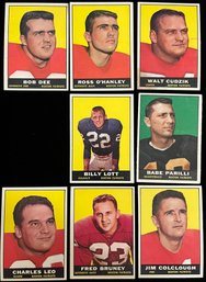 1961 Boston Patriots - Topps Trading Cards - Charles Leo, Bob Dee, Walt Cudzik