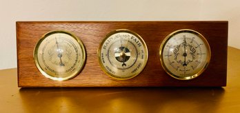 Affiliated Banks Service Company Vintage Thermometer, Barometer & Hydrometer