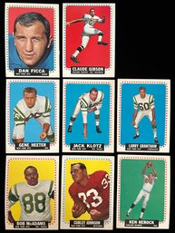 1967 New York Jets - Topps Football Cards - Dan Ficca, Bob McAdams, Curley Johnson