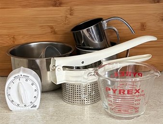 Ricer, Sifter, Timer - Kitchen Tools