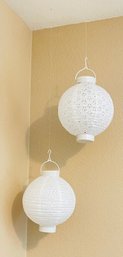 Duo Of Chinese Paper Lanterns