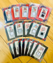 Lot Of 17 Topps 2009 Allen And Ginter Swatch Baseball MLB Cards