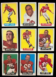 1964 Kansas City Chiefs - Topps Football Cards - Duane Wood, Sherrill Headback, Smokey Stover